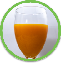 glass of mandarin juice
