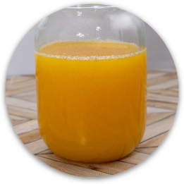 Glass of specialty orange juice