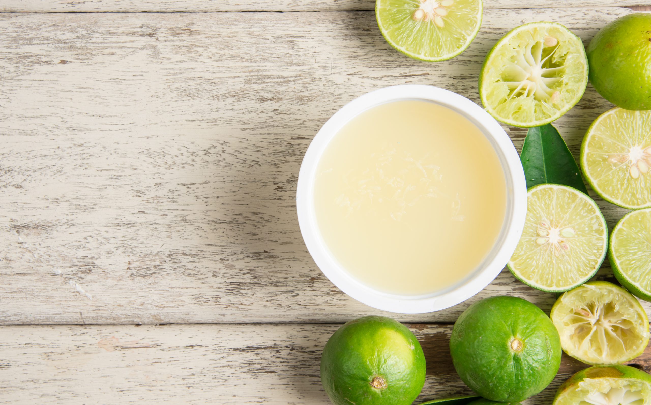 lime juice and natural sweetness of the ingredients